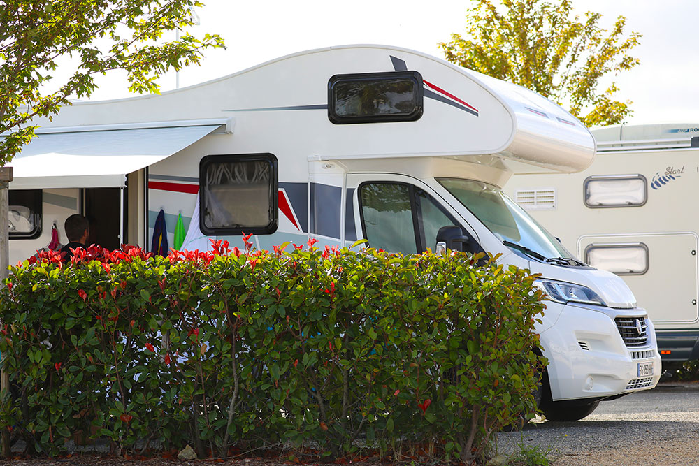 camping-car sur l'aide vendéenne